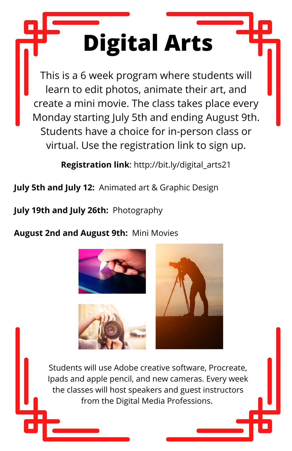 Registration link: http://bit.ly/digital_arts21 